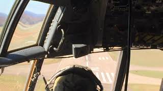 C-130H landing at Youngstown Air Force Base cockpit view