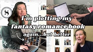 Plotting my ENTIRE fantasy romance novel (again) using SCRIVENER ✍️ 📖 ✨
