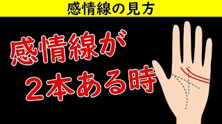 【手相占い】感情線が2本ある意味