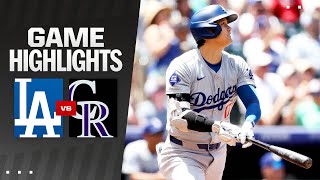 Dodgers vs. Rockies Game Highlights (6/20/24) | MLB Highlights