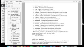 Keyboard and Mouse Event Reference (JavaScript)