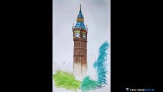 Big Ben en Acuarela - Watercolor Speed Drawing