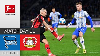 Hertha Berlin - Bayer 04 Leverkusen 1-1 | Highlights | Matchday 11 – Bundesliga 2021/22