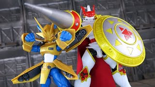 阿姆微的玩具簿 Figure-rise Standard マグナモン 金甲龍獸 + デュークモン 紅蓮騎士獸 公爵獸 (デジモン Digimon 數碼寶貝 本宮大輔 V仔獸 松田啟人 基爾獸)