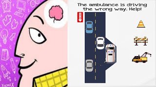 Braindom level 217 the ambulance is driving the wrong way help walkthrough solution