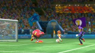 Mario and Sonic at The Rio 2016 Olympic Games #Football (Extra Hard )Team Knuckles vs Team Daisy