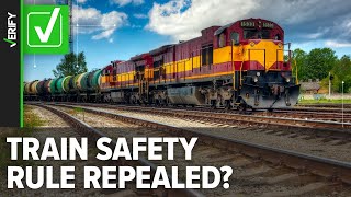 Train safety regulation repealed during Trump administration