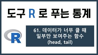 [R 강의] 61. 데이터가 너무 클 때 일부만 보여주는 함수 (head, tail)