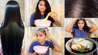 ಹೊಳೆಯುವ ಹಾಗೂ ಮೃದುವಾದ ಕೂದಲಿಗಾಗಿ|Get Shiny, Silky, soft hair at home|Dandruff removal banana hair mask