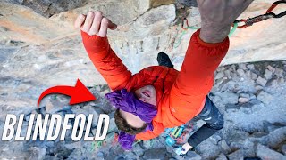 CAN WE CLIMB 7A/5.11d BLINDFOLDED?