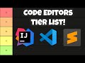 Code Editors/IDEs Tier List in 60 Seconds