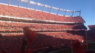 Denver Broncos Fans Jump Around