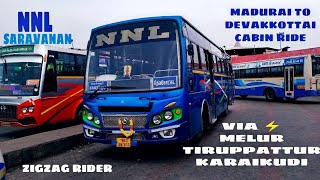 NNL BUS SERVICE KARAIKUDI 💙 SARAVANAN AIRWAYS 🔥 MADURAI TO DEVAKKOTTAI 💥 CABIN RIDE 💖 SOORIYA VP