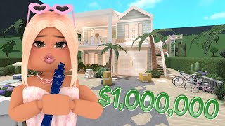 Our  BEACH HOUSE TOUR + LAYOUT! * WORTH $1,000,000* Bloxburg Family Roleplay