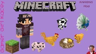 Minecraft -  Animania Mod Review - Gamer Girl Kacey - Lets Play!