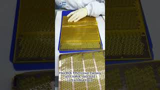 Flex PCB fabrication process of coverlay adhesive- #fpcb   #flexplusfpc #flexpcb