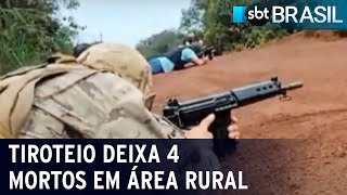 Tiroteio deixa 4 mortos em área rural | SBT Brasil (19/04/23)