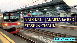 NAIK KRL dari Jakarta ke BSD - STASIUN CISAUK - INTERMODA BSD - Bus Gratis #stasiunCisauk #KRL