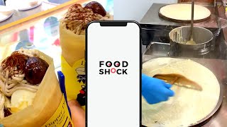 Japanese street food | Crepe（クレープ）| Nagoya Osu | FoodShock