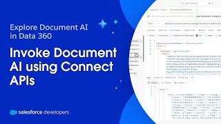 Invoke Document AI using Connect APIs | Explore Document AI in Data 360