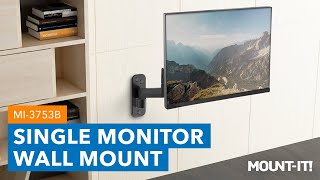 Height Adjustable Single Monitor Wall Mount | MI-3753B (Features)