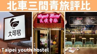 住宿｜住一晚400元｜台北車站3間青年旅館評比｜大可居、天使青旅、棧留台北