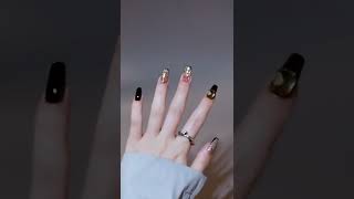How to make up Nail Art preferred Update this tutorial of flashing gradient temperament #shorts #29