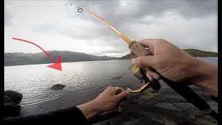 fishing Norway landbased POLLACK fishing from a remote island, live biss