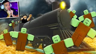 SOBREVIVENDO a LONGA VIAGEM de TREM no ROBLOX! (perigoso)