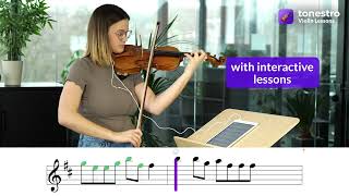 Wellerman - Learn To Play Violin with tonestro | For Beginners | Sheet Music | Play Along