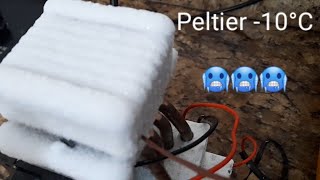 Segredo revelado! Peltier -10 graus passo a passo. Gelo de verdade.