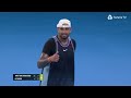 djokovic kyrgios u0026 tiafoe all in action brisbane 2025 day 3 highlights