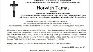 Horváth Tamás temetési szentmiséje