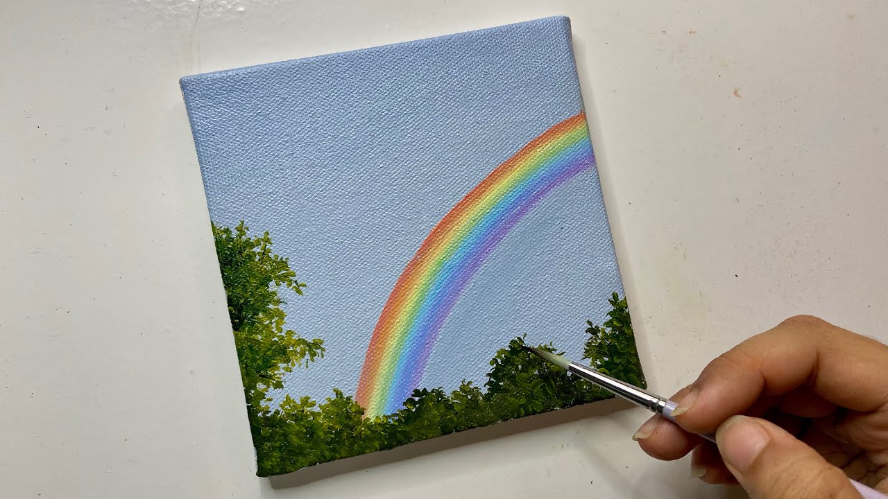 Rainbow Painting Acrylic Painting Tutorial Acrylic Painting Tutorial