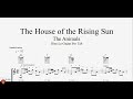 The House of the Rising Sun - Guitar Tutorial + TAB