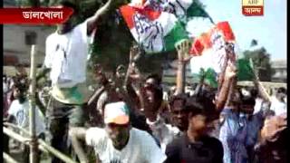 Congress Supporters celebrate at Dalkhola