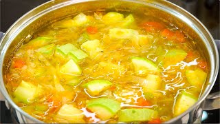 Eat day and night. Vegetable soup will help you lose weight quickly. Healthy eating.