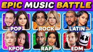 POP vs ROCK vs LATIN vs KPOP vs RAP vs EDM 🔥 Epic 6 Genre Battle  Save One Song #4