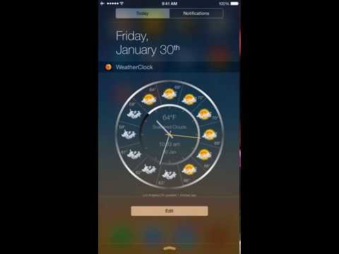 Weather Clock – Free Weather Widget and Forecast App. Weather reports in Notification Center