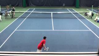 Andrei playing tennis at the Nationals - Pittsburgh - Feb 2013