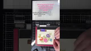 Stamping hack to check your Stamp placement #cardmaking #stamping #shorts