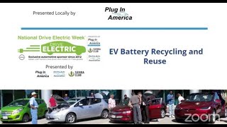 How are electric vehicle batteries recycled and reused?