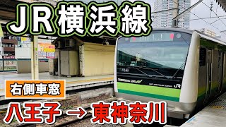 車窓　JR横浜線　八王子ー東神奈川　右側