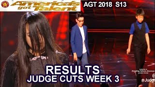 RESULTS JUDGE CUTS Week 3 Who Advanced to Live Show? America's Got Talent 2018 Judge Cuts AGT