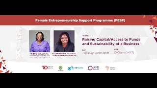 FESP: Raising Capital / Access to Funds and Sustainability of a Business
