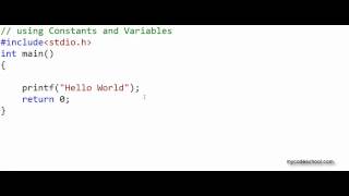 Data types, Constants and Variables C Programming Tutorial 05