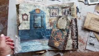 The Curious Case of Craftly Hall  Pt  6  junkjournal #creeponjune24 pages 11-18 “strange events”