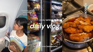 daily vlog ep. 1 — celebrating Christmas, travelling to mnl, cooking, grocery shopping