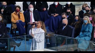 Jennifer Lopez sang classic tributes to America at the inauguration
