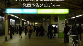 JR東京駅3番線接近放送・発車メロディー